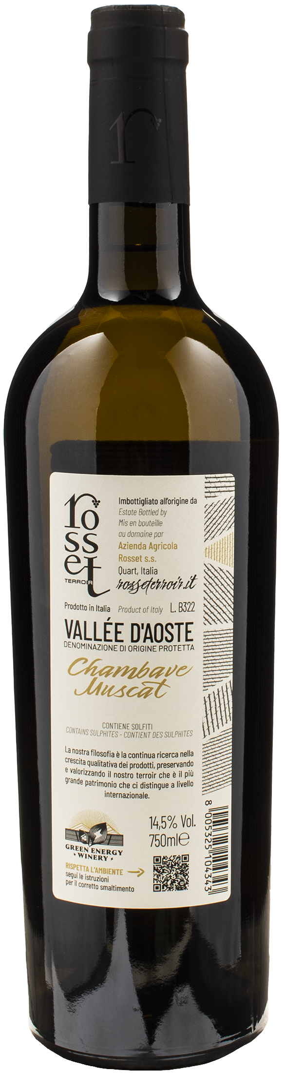 Rosset Terroir Valle d'Aosta Chambave Muscat 2021