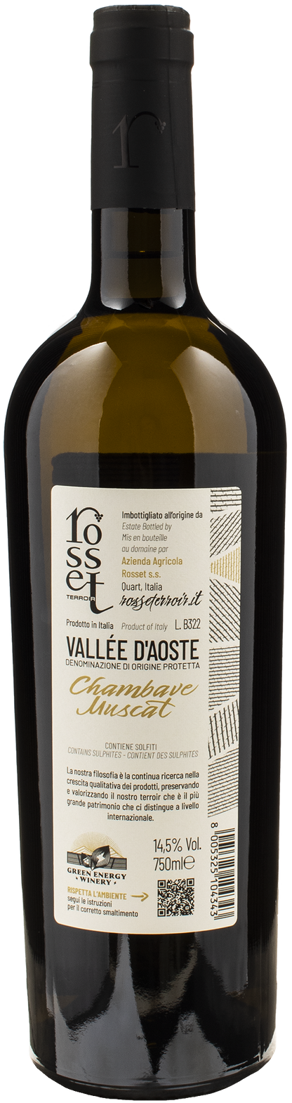 Rosset Terroir Valle d'Aosta Chambave Muscat 2021