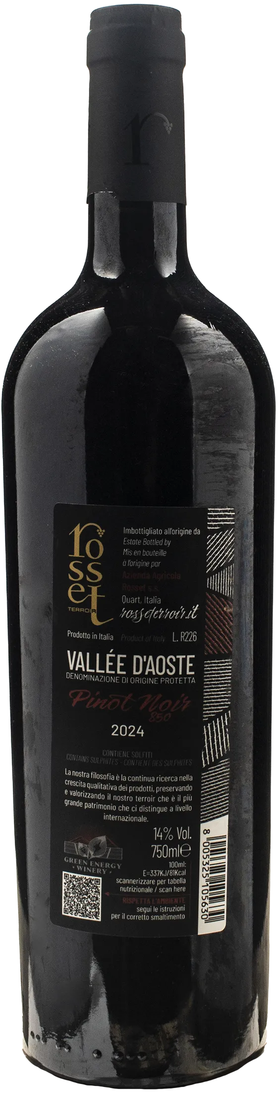 Rosset Terroir Valle d'Aosta Pinot Noir 850 2024