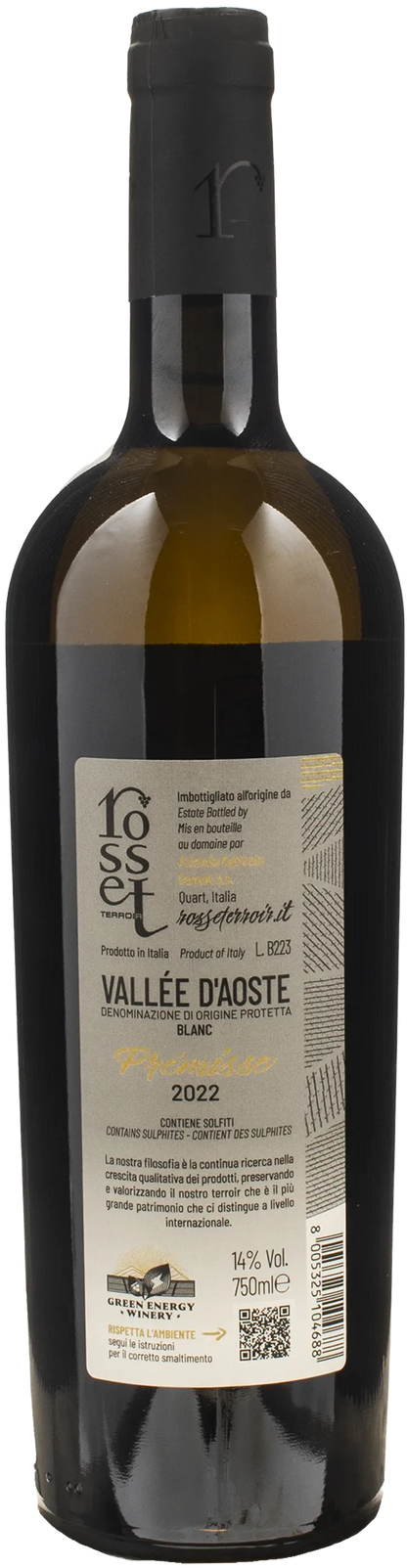Rosset Vallee d'Aoste Premisse Blanc 2022