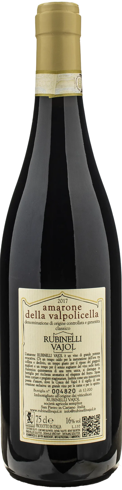 Rubinelli Amarone della Valpolicella Classico 2017