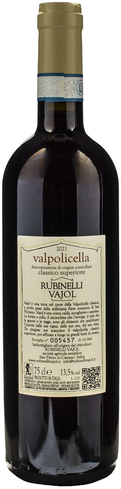 Rubinelli Vajol Valpolicella Classico Superiore 2021