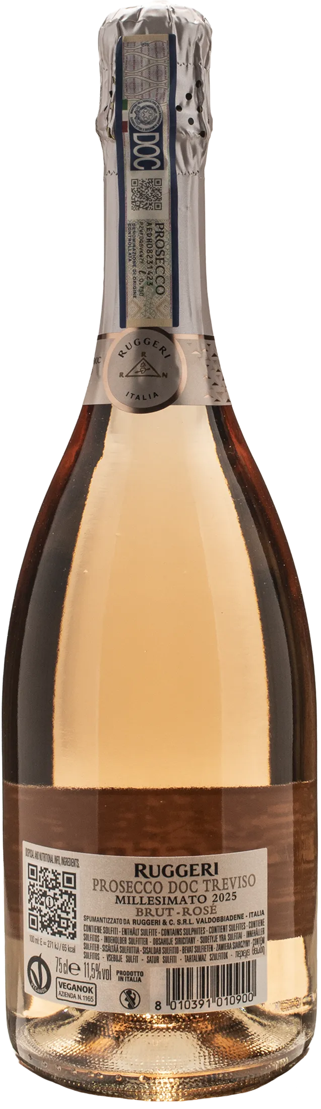 Ruggeri Prosecco Rosè Brut Argeo 2025