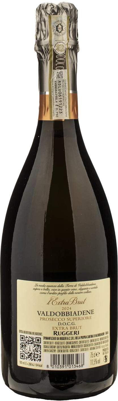 Ruggeri Valdobbiadene Prosecco Superiore L'Extra Brut 2024