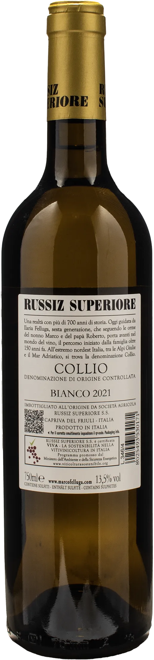 Russiz Superiore Collio Bianco Col Disore 2021