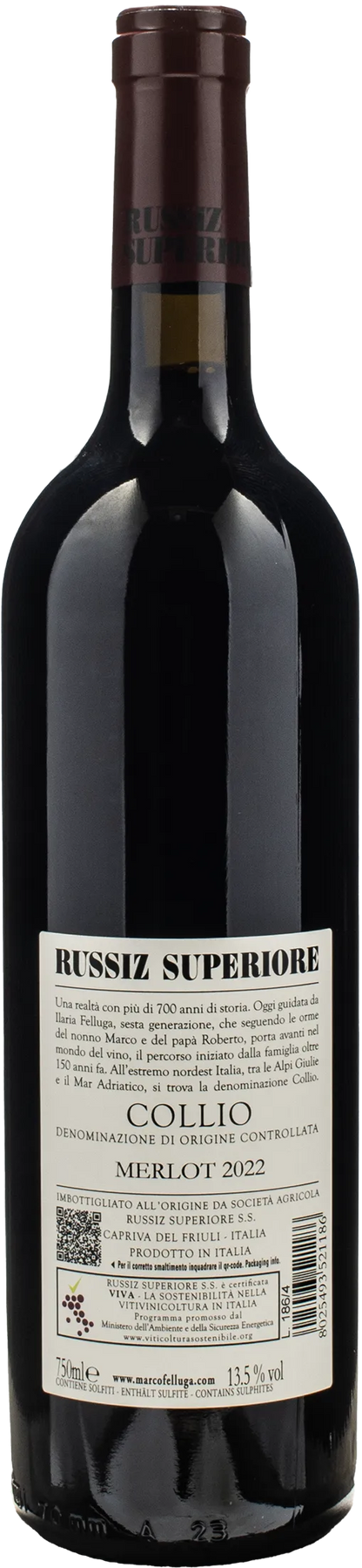 Russiz Superiore Collio Merlot 2022