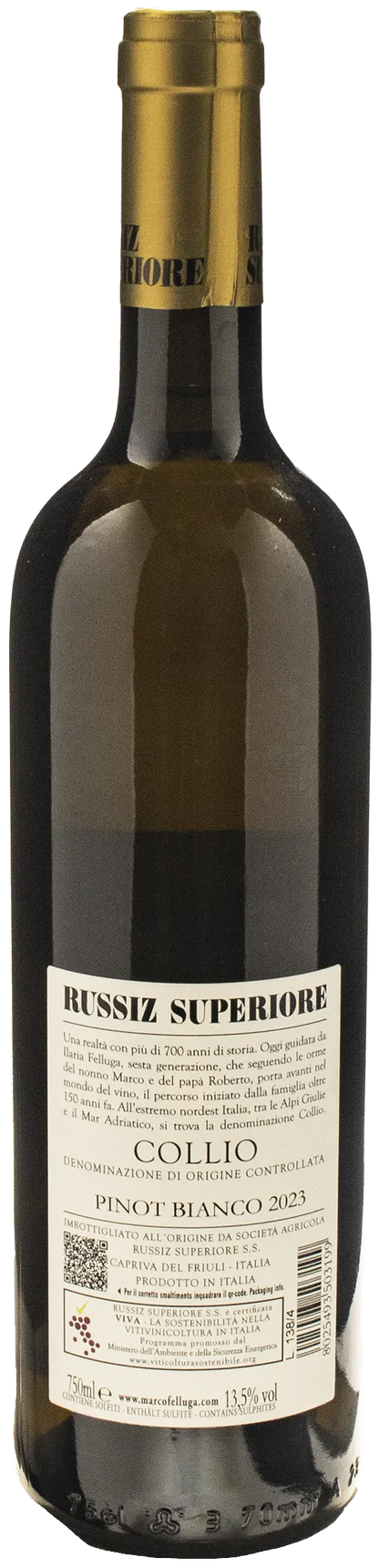 Russiz Superiore Collio Pinot Bianco 2023