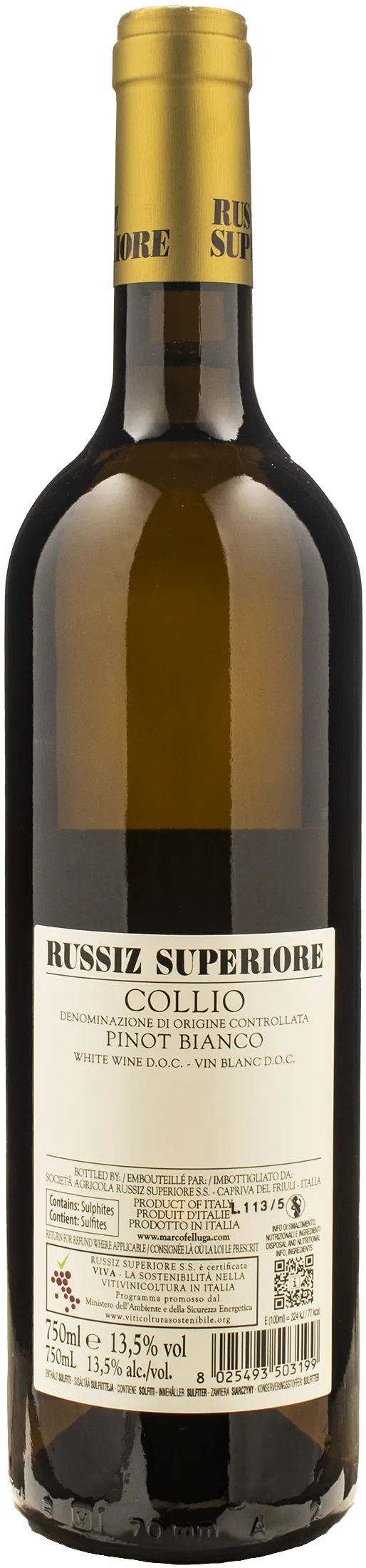 Russiz Superiore Collio Pinot Bianco 2024