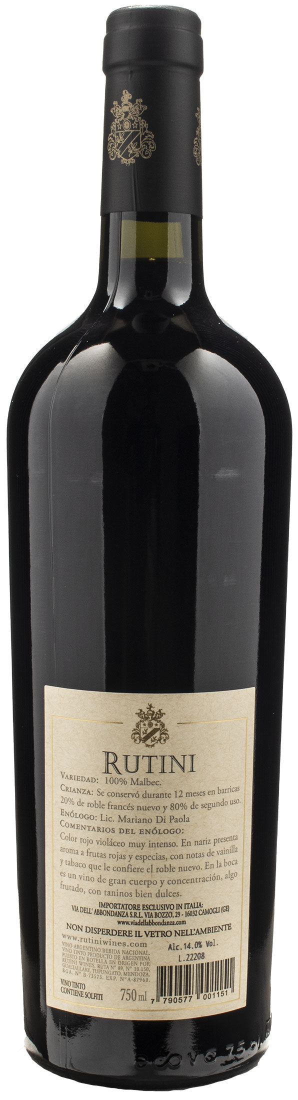 Rutini Malbec 2020