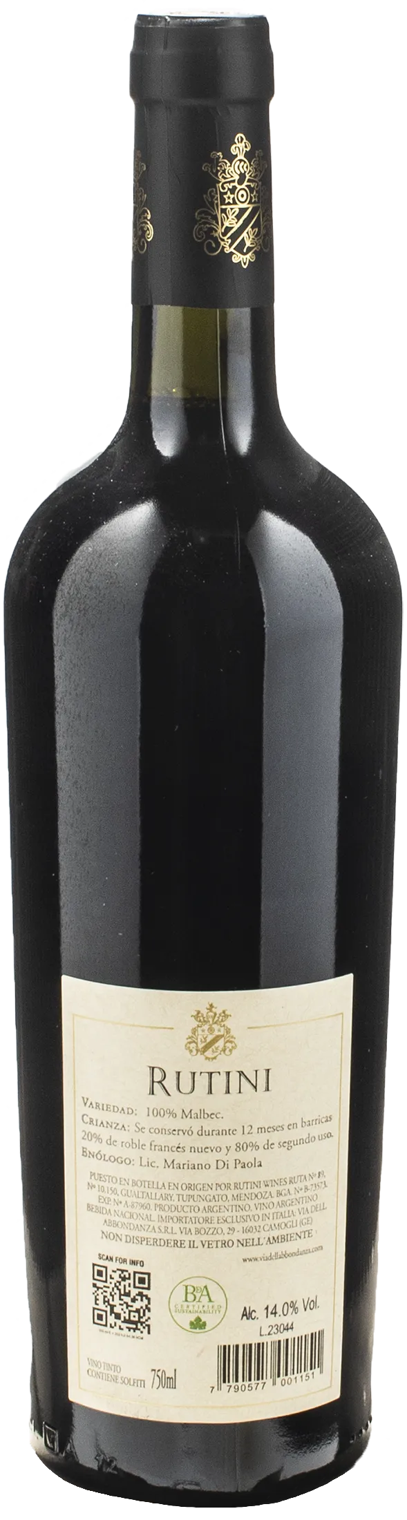 Rutini Malbec 2021
