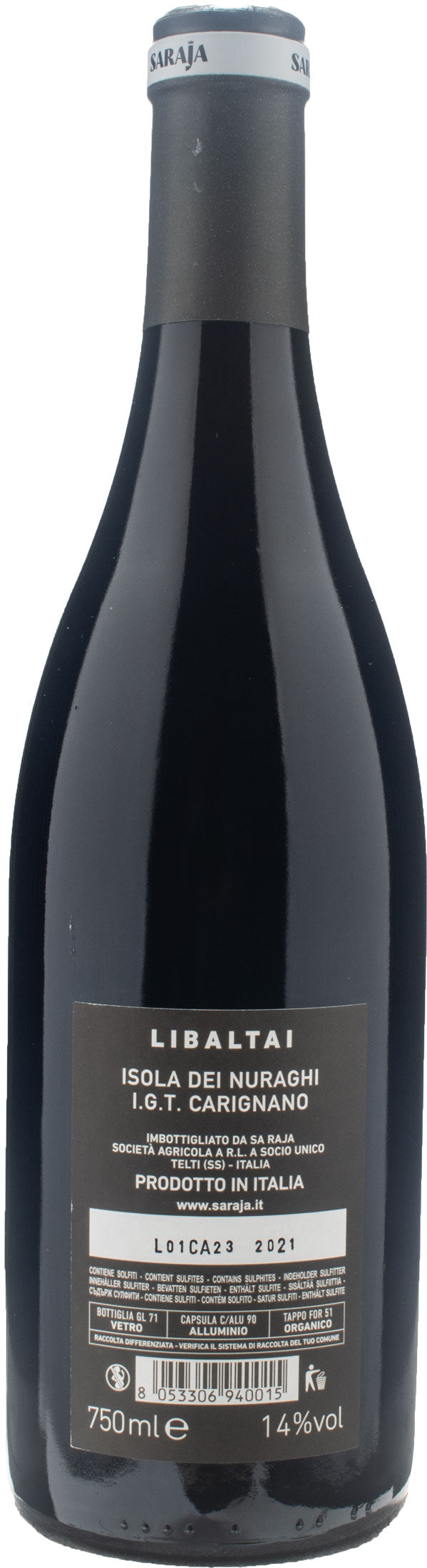 Sa Raja Isola Dei Nuraghi Carignano Libaltai 2021