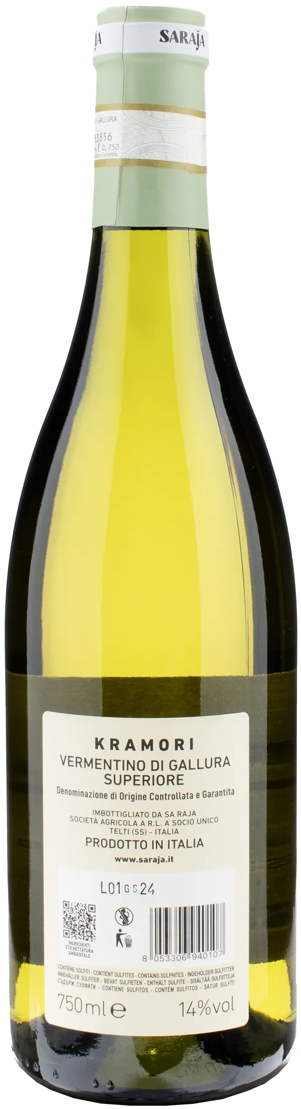 Sa Raja Vermentino di Gallura Superiore Kramori 2023