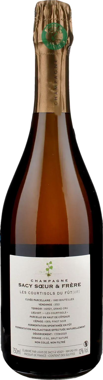Sacy Soeur et Frere Champagne Les Courtisols du Futur Grand Cru Blanc de Noirs Brut Nature