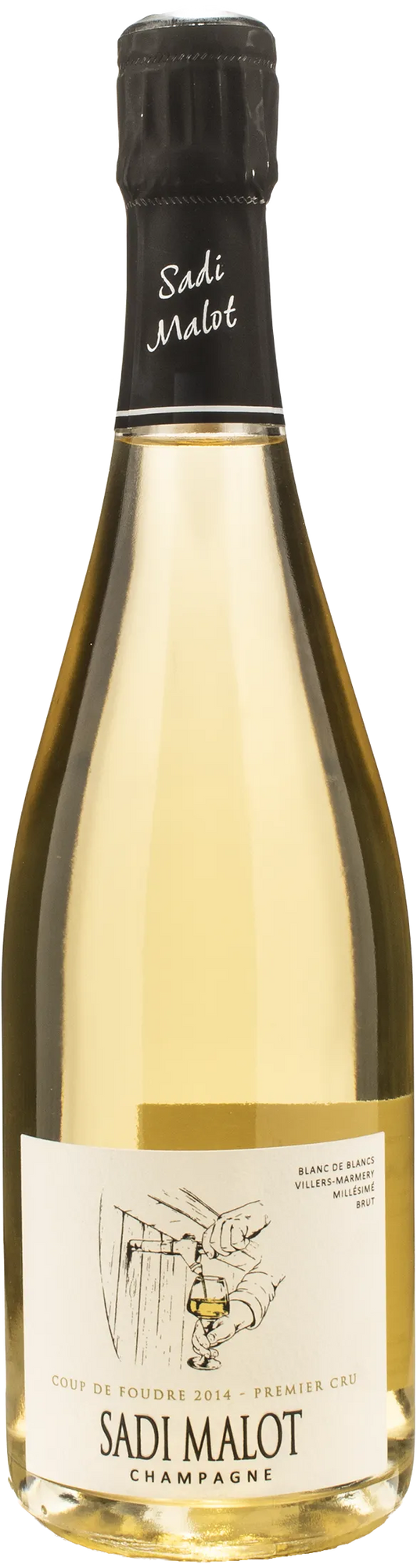 Sadi Malot Champagne 1er Cru Blanc de Blancs Coup de Foudre Brut 2014