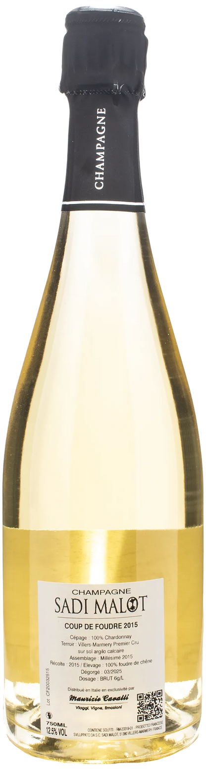 Sadi Malot Champagne 1er Cru Blanc de Blancs Coup de Foudre Brut 2015