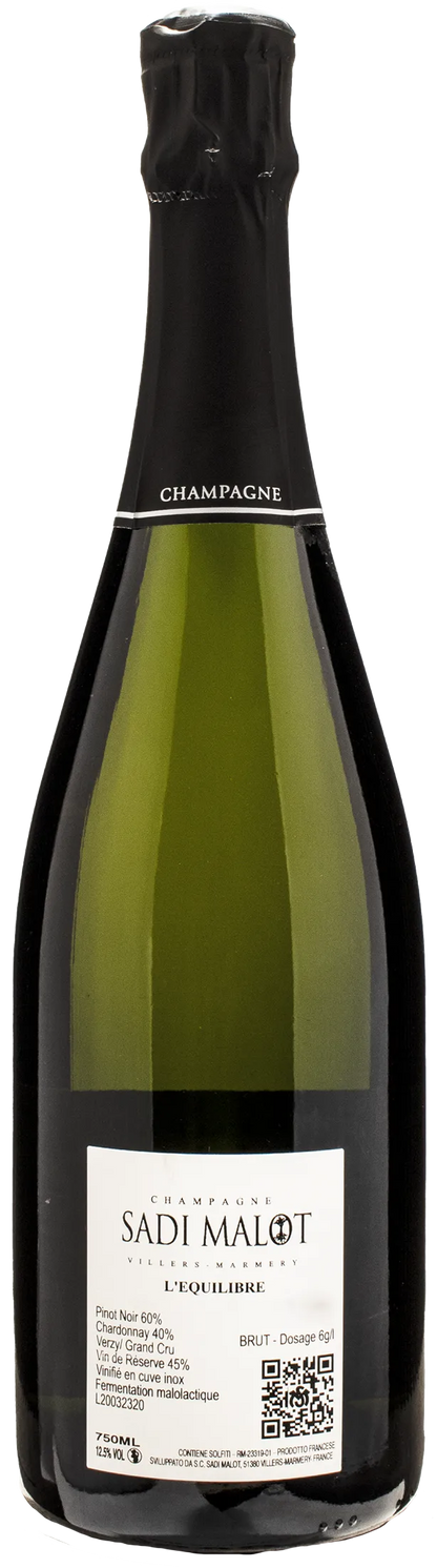 Sadi Malot Champagne L'Equilibre Brut Grand Cru