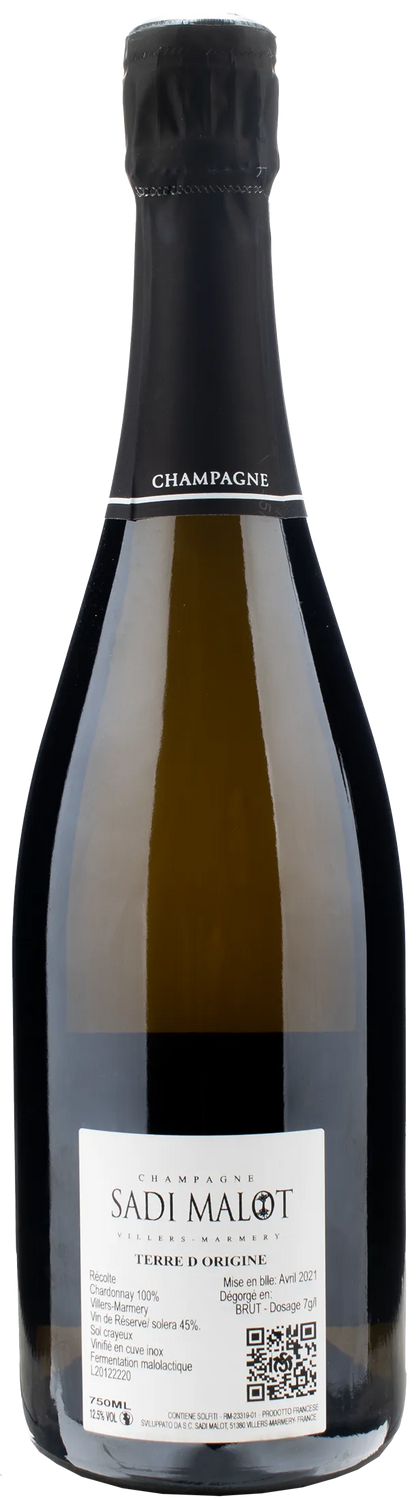 Sadi Malot Champagne Terre d'Origine Premier Cru Blanc de Blancs Brut