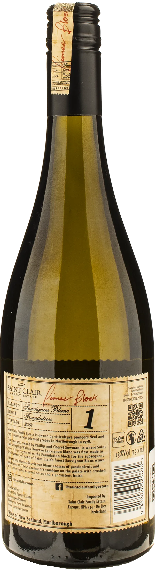 Saint Clair Sauvignon Blanc Pioneer Block 1 2024