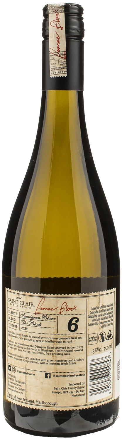 Saint Clair Sauvignon Blanc Pioneer Block 6 2022