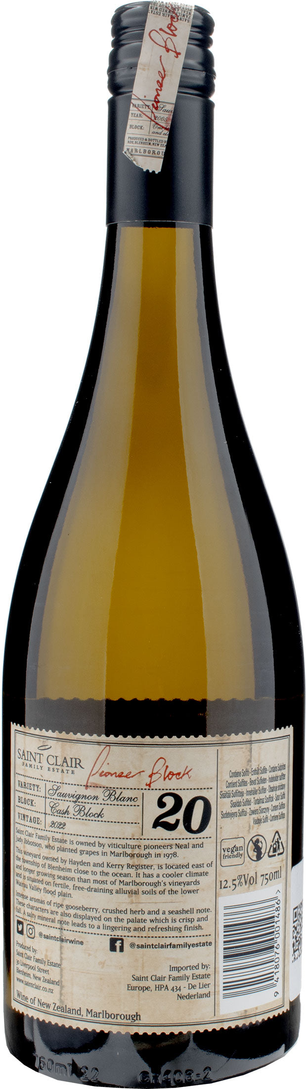 Saint Clair Sauvignon Pioneer Block 20 2022
