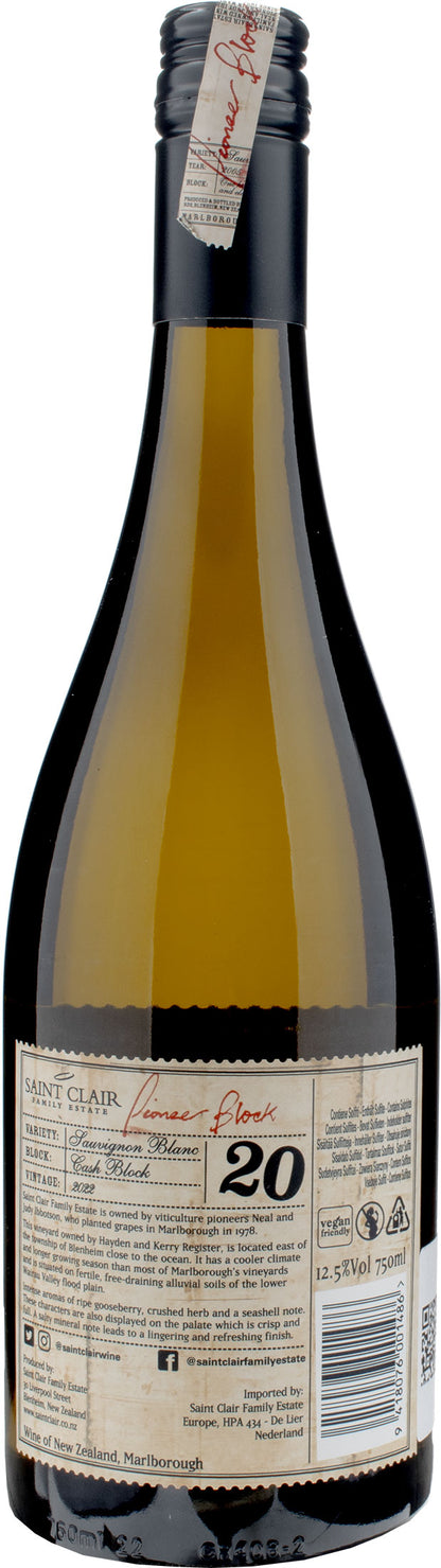 Saint Clair Sauvignon Pioneer Block 20 2022
