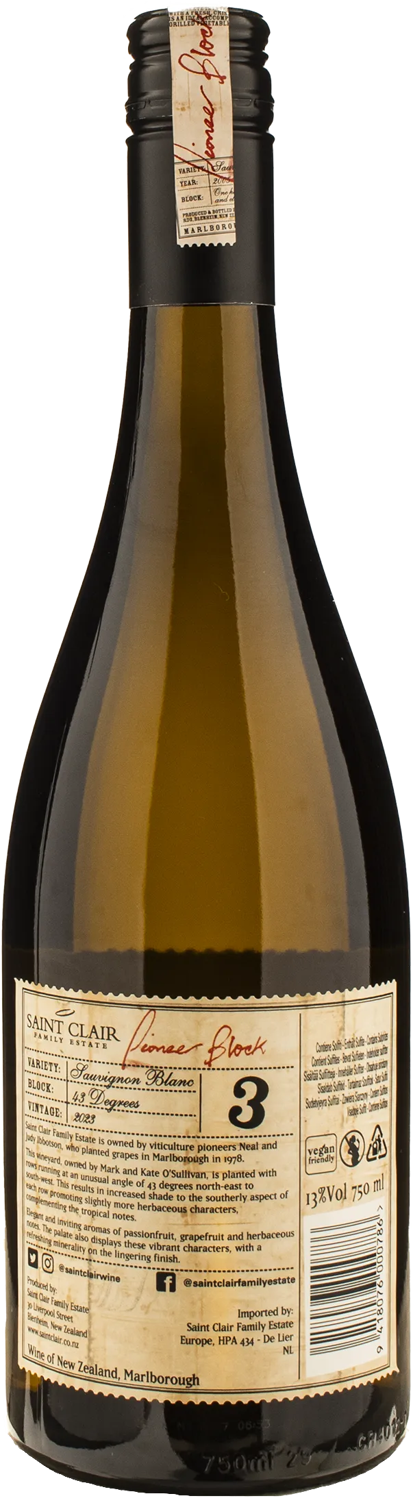 Saint Clair Sauvignon Pioneer Block 3 2023