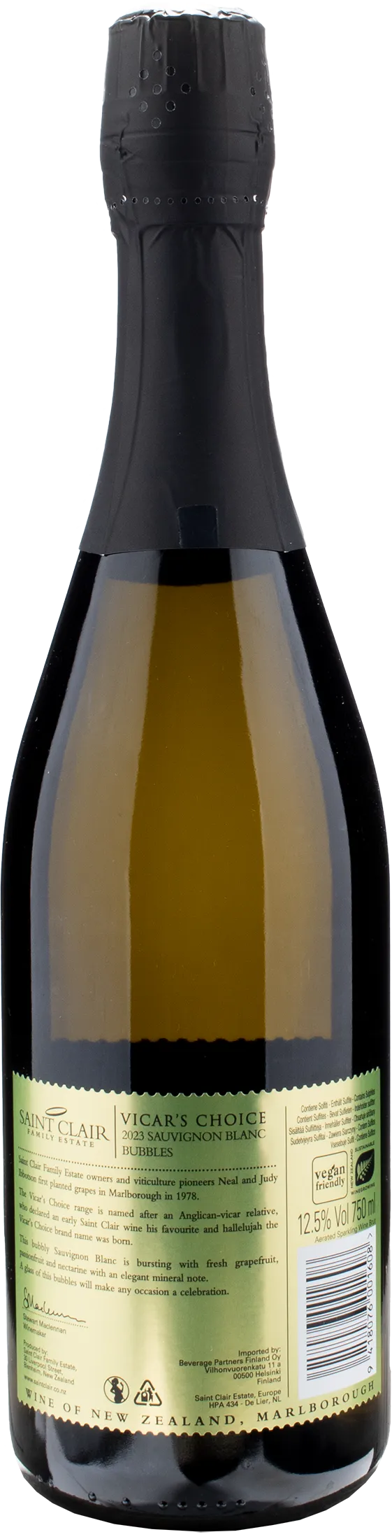 Saint Clair Vicar’s Choice Sauvignon Blanc Bubbles 2023