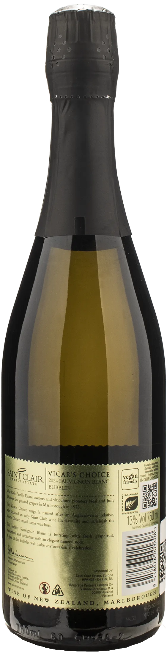 Saint Clair Vicar’s Choice Sauvignon Blanc Bubbles 2024
