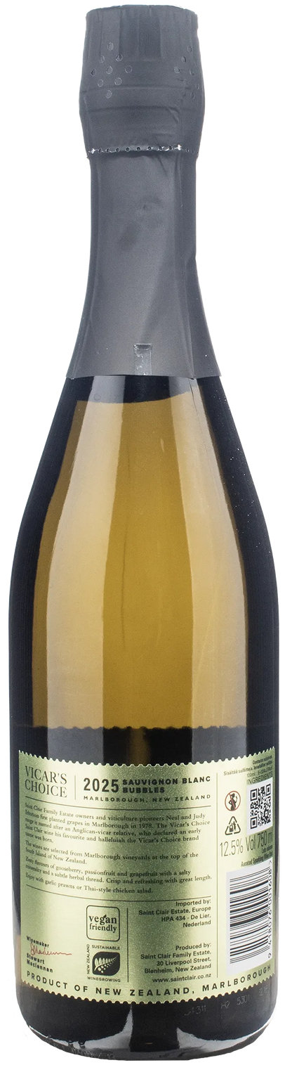 Saint Clair Vicar’s Choice Sauvignon Blanc Bubbles 2025