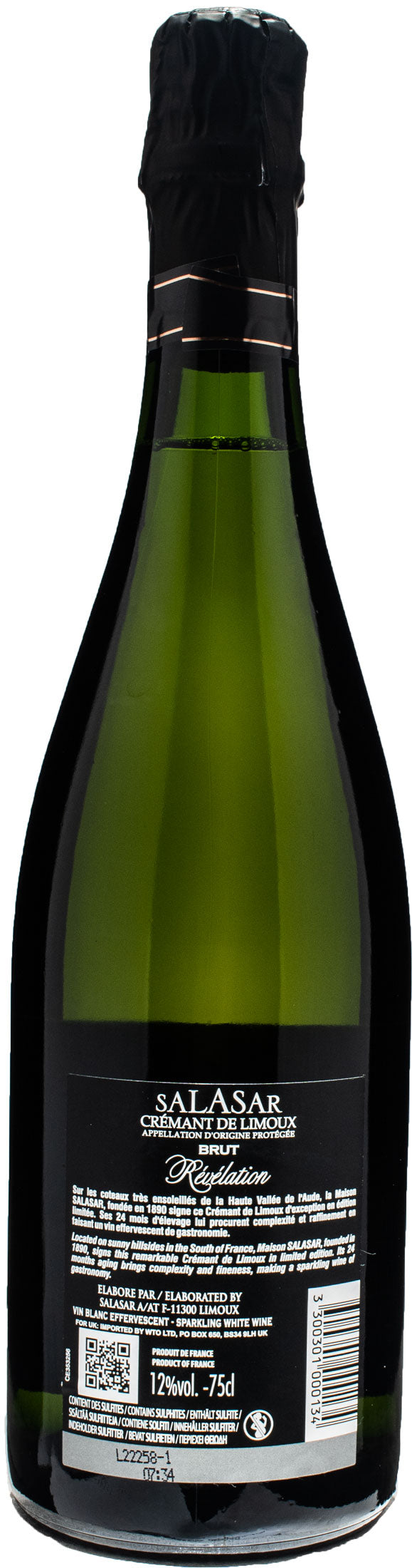 Salasar Cremant de Limoux Revelation Brut 2019