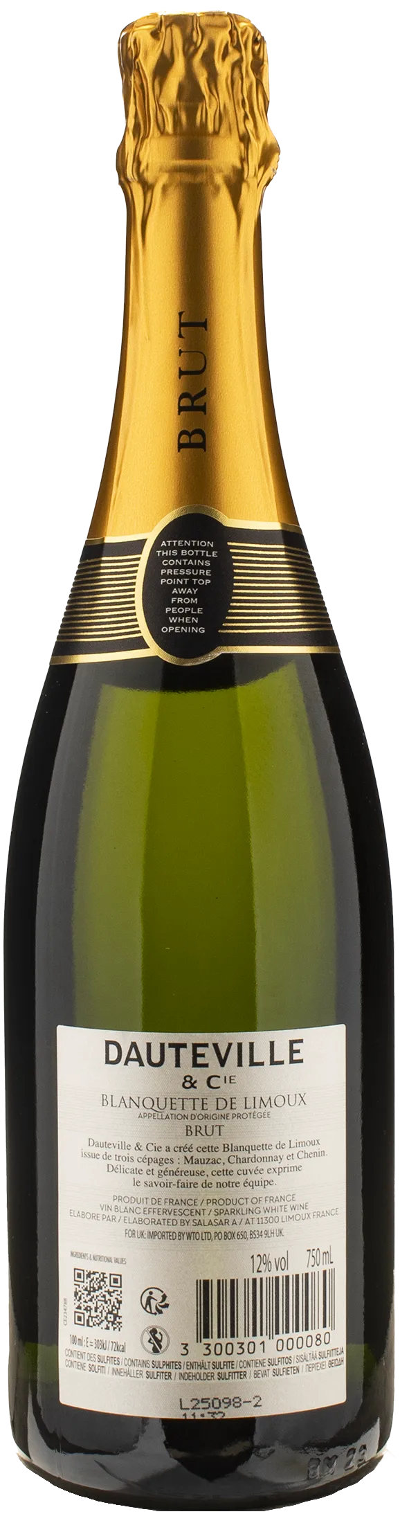 Salasar Dauteville & Cie Blanquette de Limoux Methode Traditionnelle Brut
