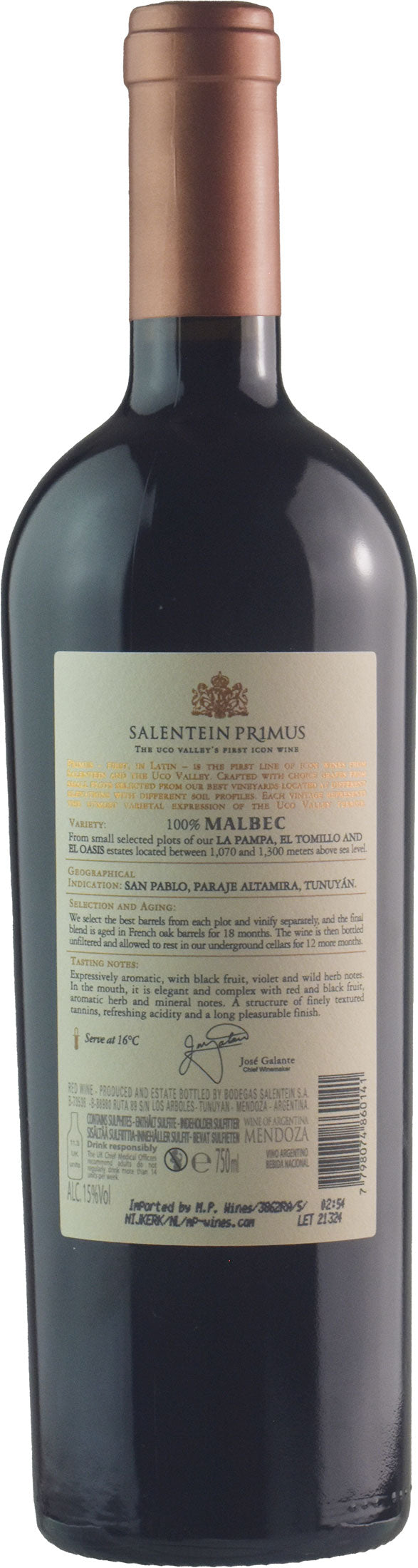 Salentein Primus Malbec 2018
