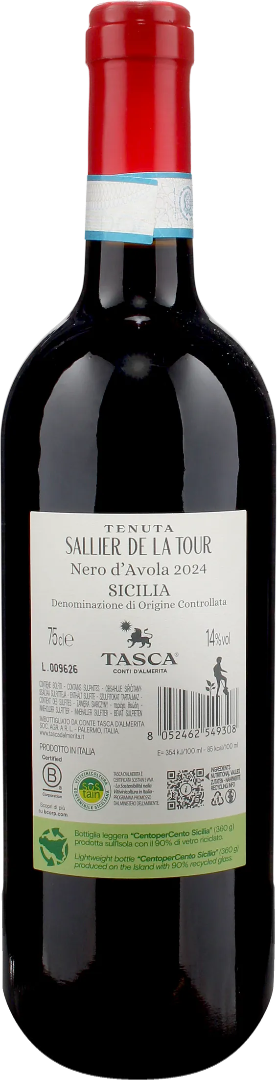Tasca d'Almerita Sallier de la Tour Nero d'Avola 2024