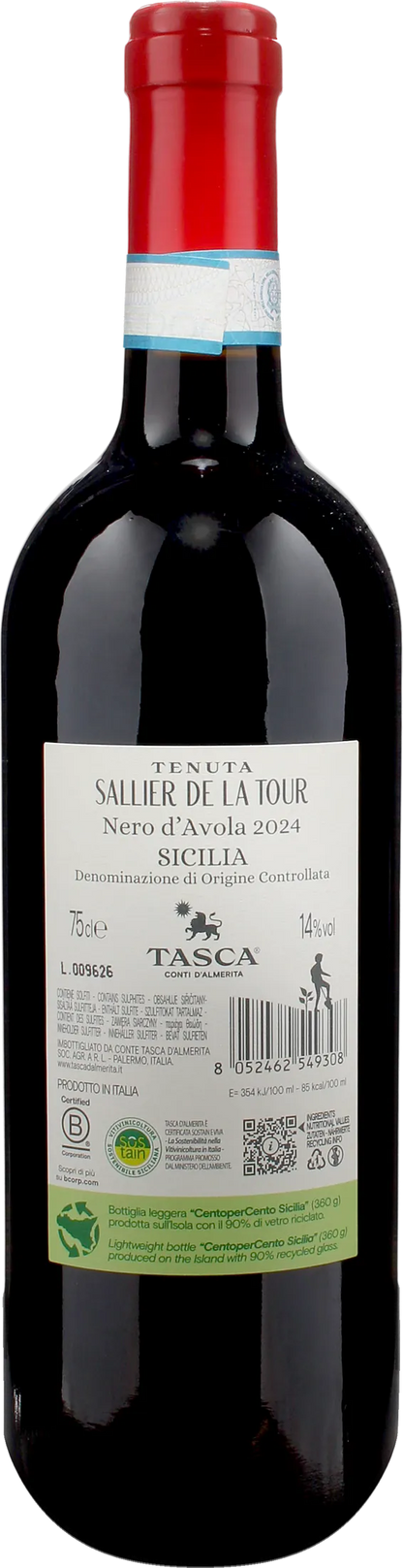 Tasca d'Almerita Sallier de la Tour Nero d'Avola 2024
