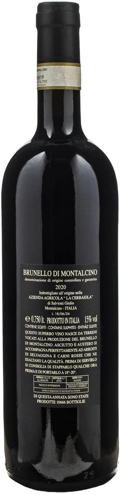 Salvioni La Cerbaiola Brunello di Montalcino 2020