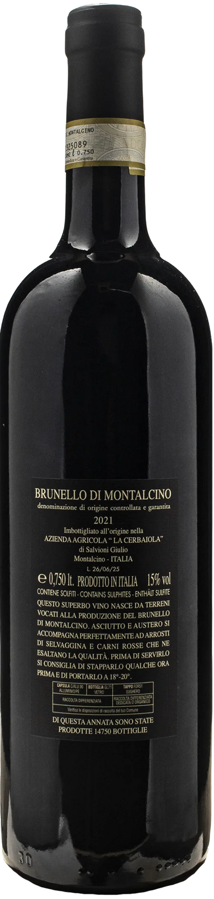 Salvioni La Cerbaiola Brunello di Montalcino 2021