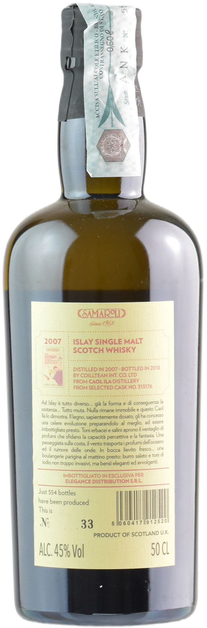 Samaroli Whisky Islay Single Malt Caol Ila 0.5L 2007