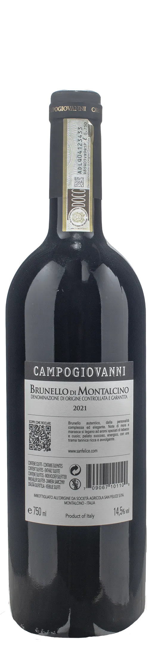 San Felice Brunello di Montalcino Campogiovanni 2021