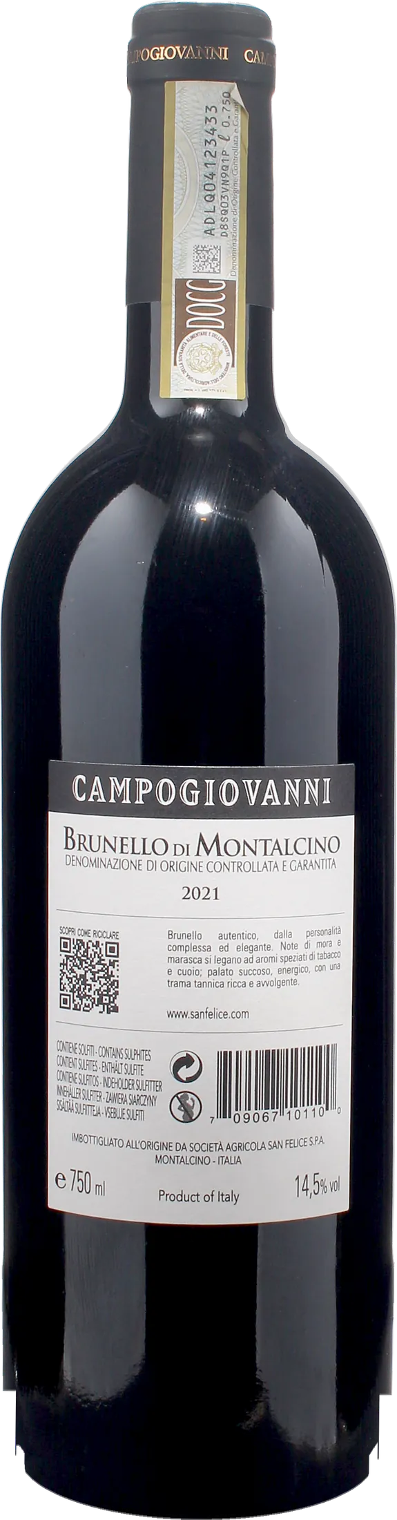 San Felice Brunello di Montalcino Campogiovanni 2021