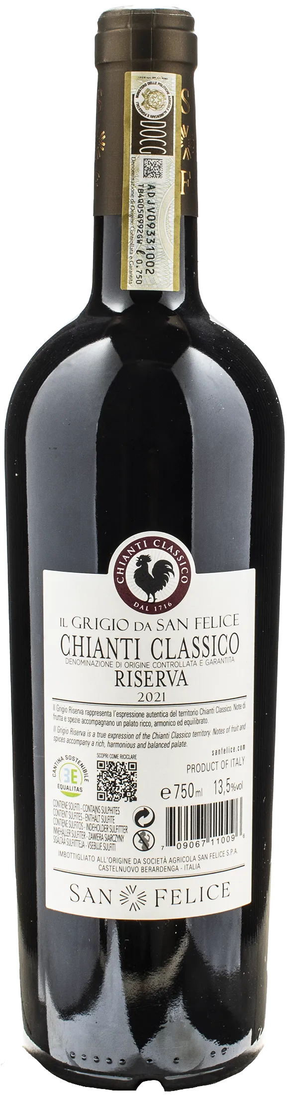San Felice Chianti Classico Il Grigio Riserva 2021