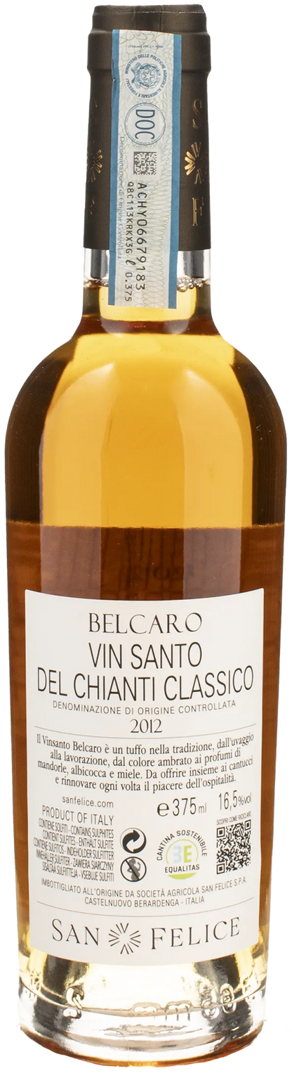 San Felice Vin Santo Chianti Classico Belcaro 0.375L 2012