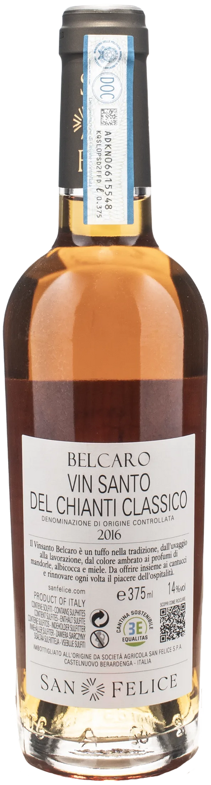 San Felice Vin Santo Chianti Classico Belcaro 0.375L 2016