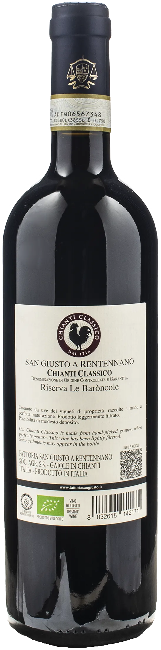 San Giusto a Rentennano Chianti Classico Le Baroncole Bio Riserva 2021