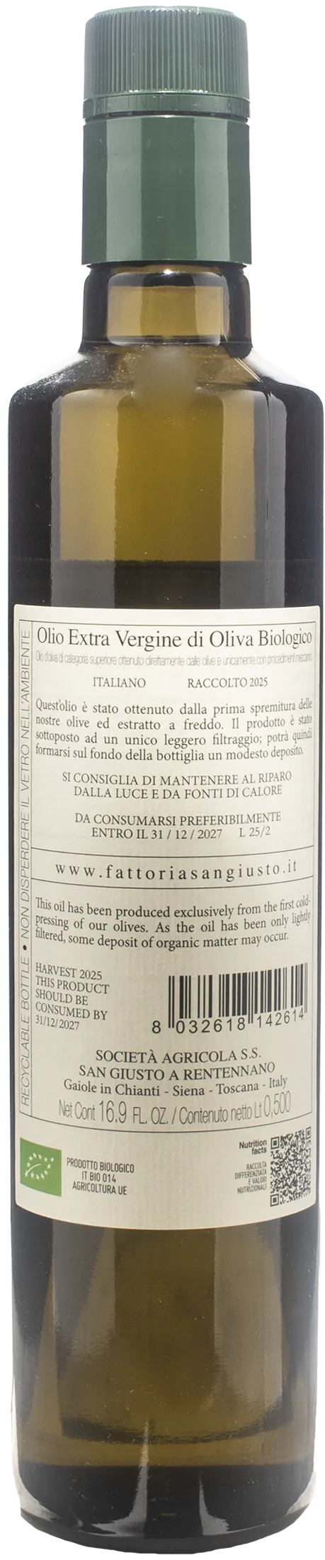 San Giusto a Rentennano Natives Olivenöl extra 0.5L 2025