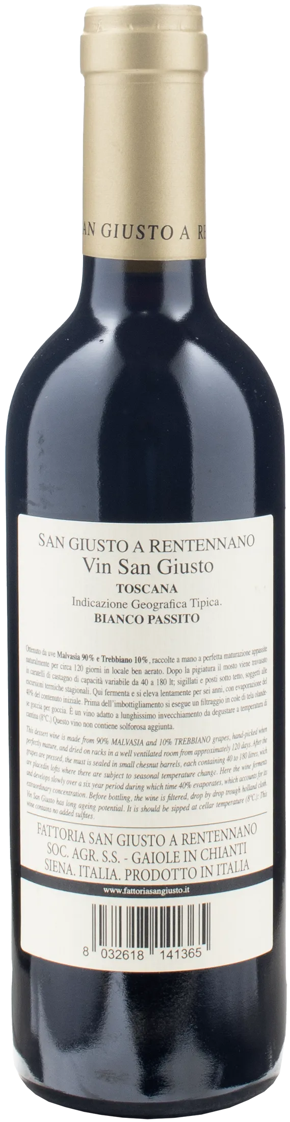 San Giusto a Rentennano Passito Toscana Vinsangiusto 0.375L 2016