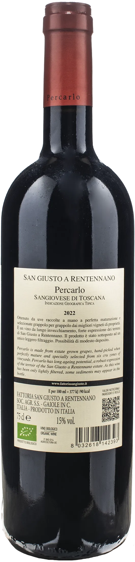 San Giusto a Rentennano Percarlo Sangiovese 2022