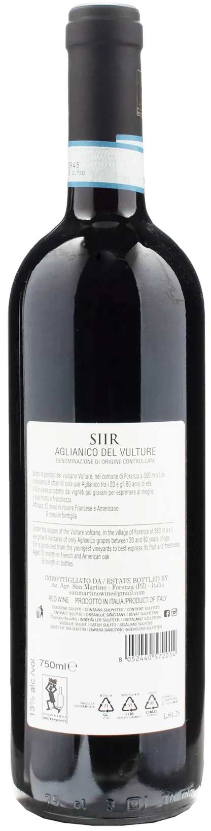 San Martino Aglianico Vulture Siir 2021