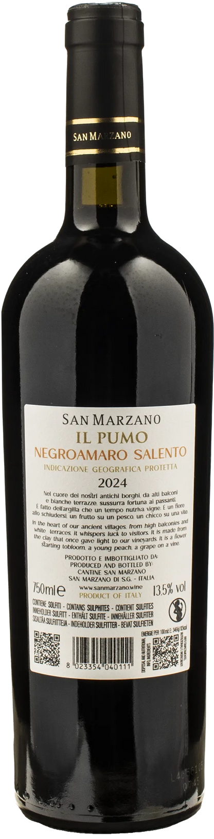 San Marzano Il Pumo Negroamaro Salento 2024