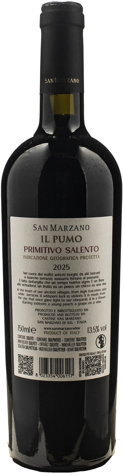 San Marzano Il Pumo Primitivo Salento 2025