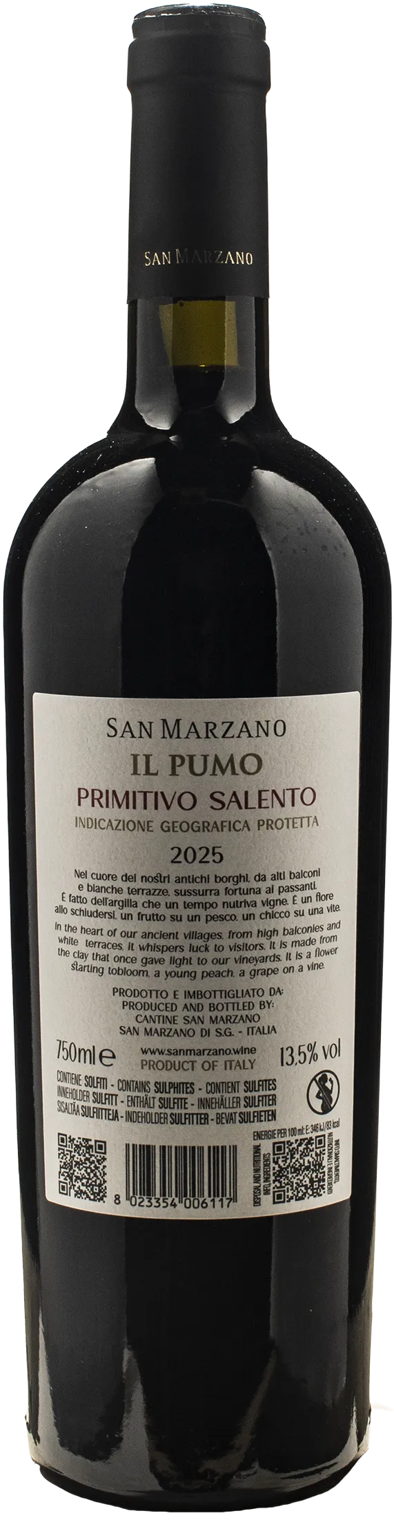San Marzano Il Pumo Primitivo Salento 2025